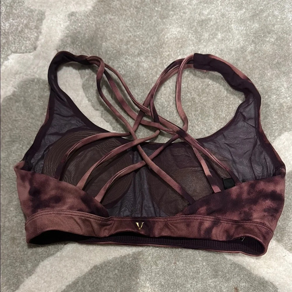 Victoria's Secret Tie-Dye Burgundy Athletic Set Sz S - Picture 5 of 5